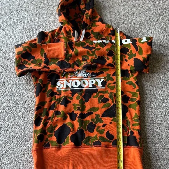 Todd Snyder x L.L. Bean S Snoopy Orange Camo Troop Leader Hoodie - Picture 11 of 11